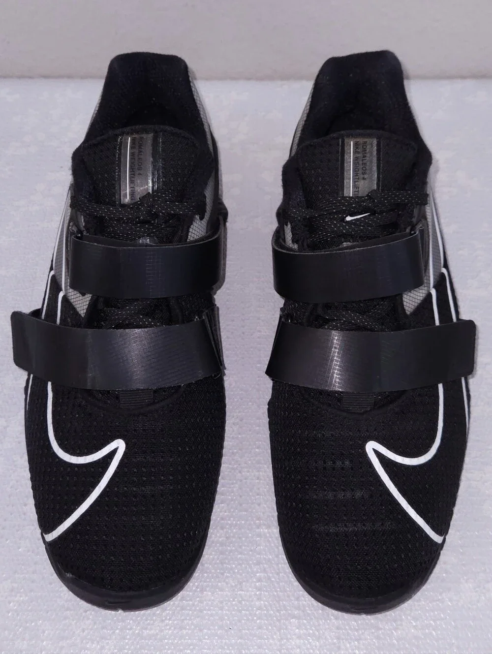 NIKE Romaleos 4 Weightlifting Shoes Black White Men's US 10